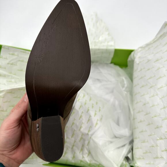 SAM EDELMAN New in Box Alison Western Mule in Desert Olive // 9 - Picture 9 of 12